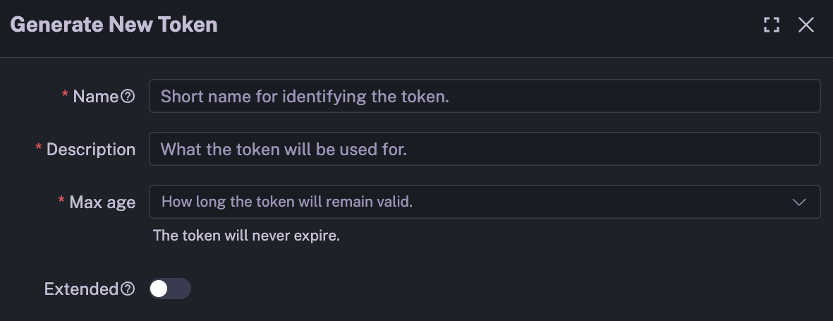 Tenent Edit Users API Token