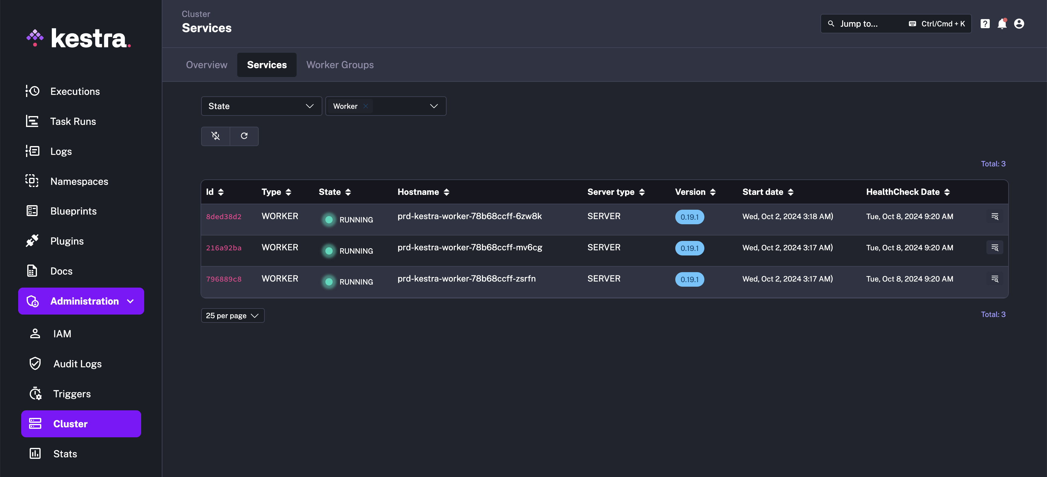 Kestra User Interface Workers